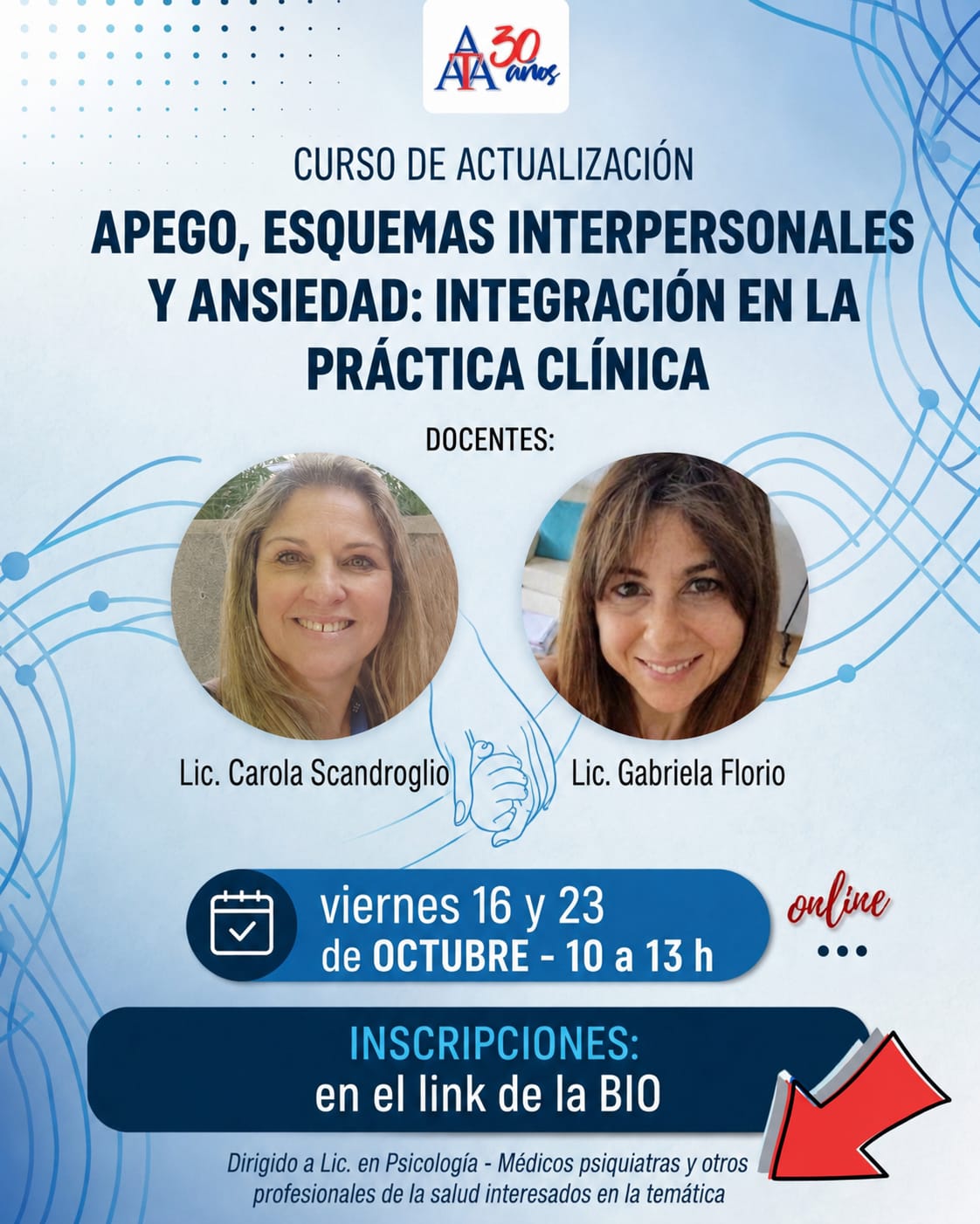 
Deprecated: Function utf8_encode() is deprecated in /home/asocata/public_html/index.php on line 216
Apego, esquemas interpersonales y ansiedad: integraciÃ³n en la prÃ¡ctica clÃ­nica